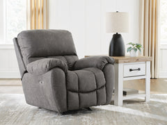 Hoover Furniture Outlet - Ashley Furniture - Bakerstein Power Recliner - PWR Rocker REC/ADJ Headrest - PC1250398