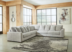 Hoover Furniture Outlet - Ashley Furniture - Regent Park 5-Piece Sectional - RAF 5-Piece Sectional / Pewter - 14404S3
