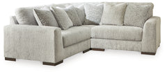Hoover Furniture Outlet - Ashley Furniture - Regent Park 3-Piece Sectional - RAF 3-Piece Sectional / Pewter - 14404S1