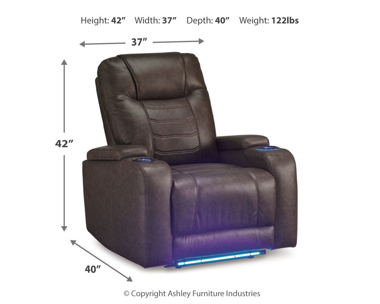 Schooner Rocks Power Recliner