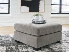 Hoover Furniture Outlet - Ashley Furniture - Lanelly Oversized Accent Ottoman - Oversized Accent Ottoman / Alloy - 1750408