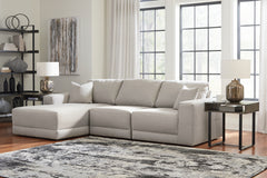 Hoover Furniture Outlet - Ashley Furniture - Next-Gen Gaucho 3-Piece Sectional Sofa with Chaise - RAF 3-Piece Sectional Sofa with Chaise / Gray - 18304S1