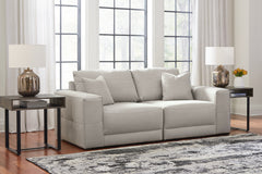 Hoover Furniture Outlet - Ashley Furniture - Next-Gen Gaucho 2-Piece Sectional Loveseat - RAF 2-Piece Sectional Loveseat / Gray - 18304S3