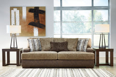 Hoover Furniture Outlet - Ashley Furniture - Alesbury Sofa - Sofa / Chocolate - 1870438