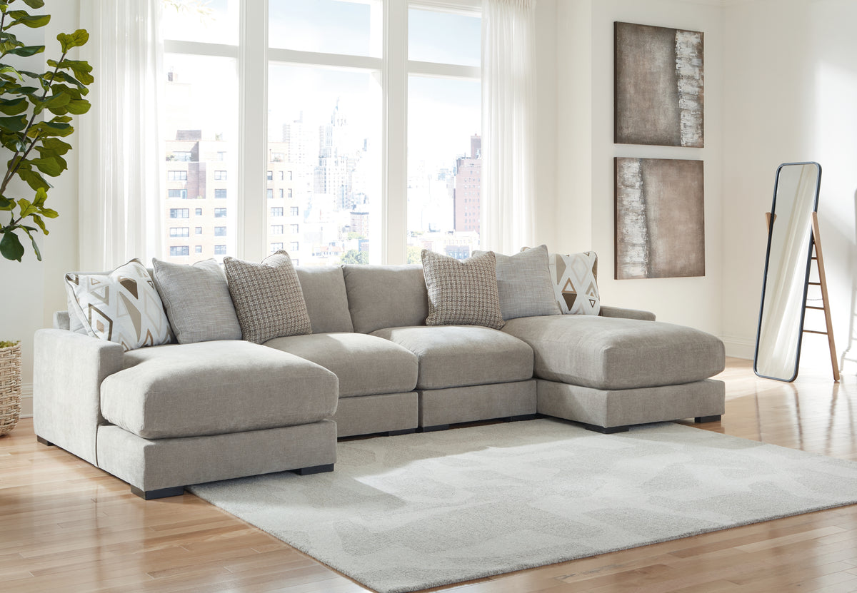 Hoover Furniture Outlet - Ashley Furniture - Aslan Court 4-Piece Sofa Pit Sectional - RAF 4-Piece Sofa Pit Sectional - 20305S5