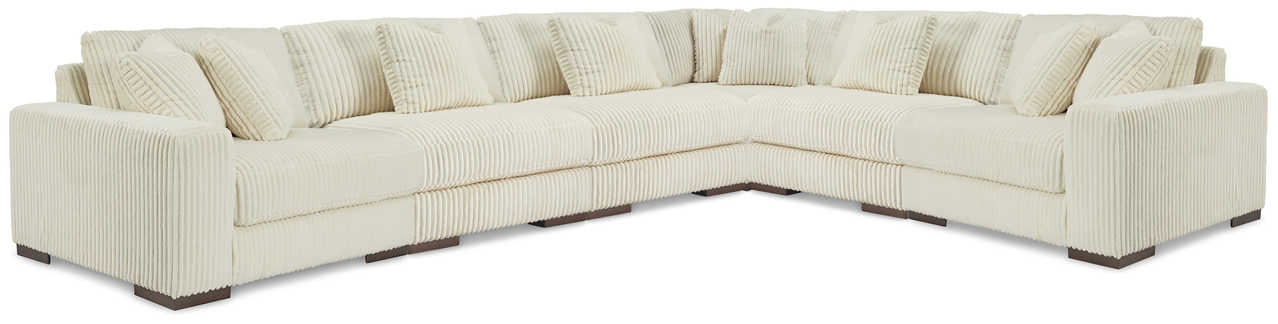 Hoover Furniture Outlet - Ashley Furniture - Lindyn 6-Piece Sectional - RAF 6-Piece Sectional - 21104S20