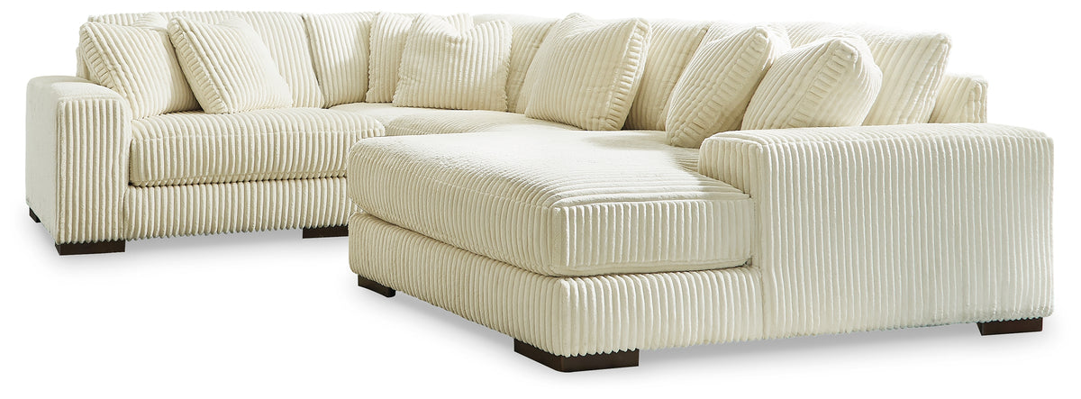 Hoover Furniture Outlet - Ashley Furniture - Lindyn 4-Piece Sectional with Chaise - RAF 4-Piece Sectional with Chaise - 21104S15