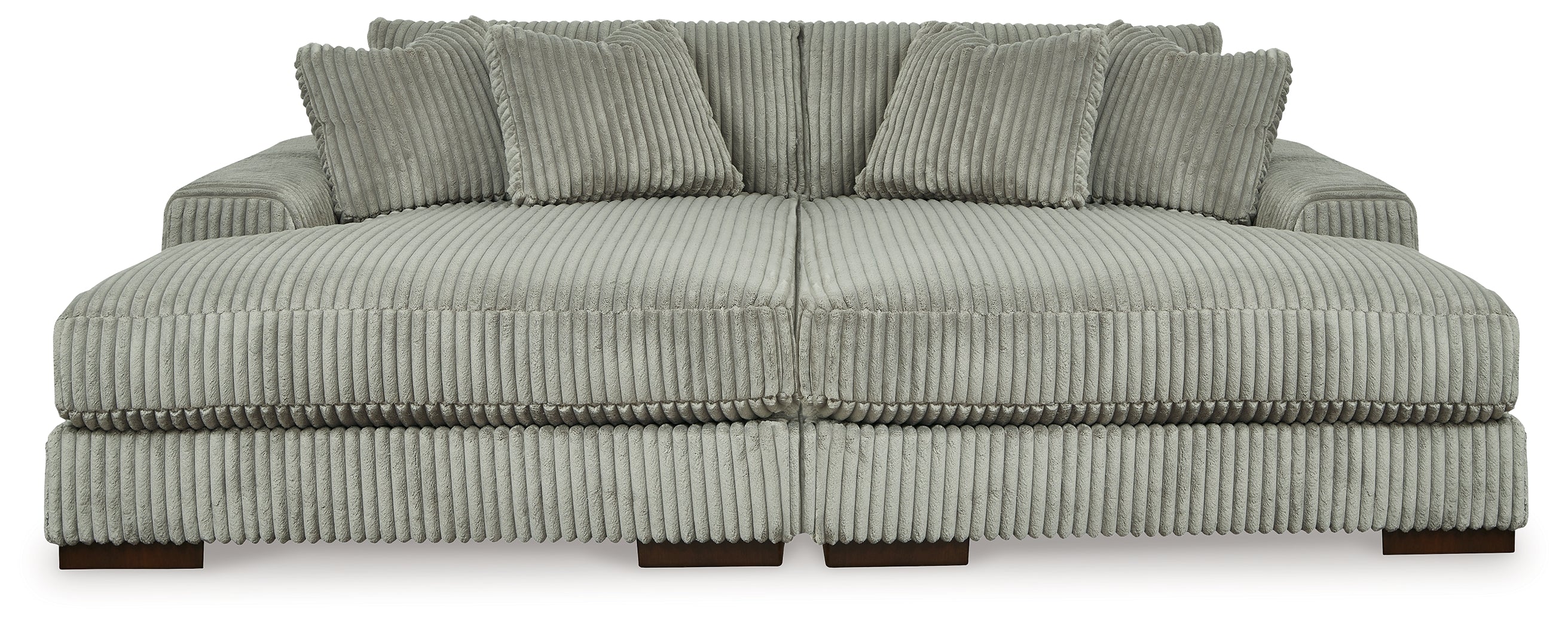 Hoover Furniture Outlet - Ashley Furniture - Lindyn Super Chaise - RAF Super Chaise / Fog - 21105S11