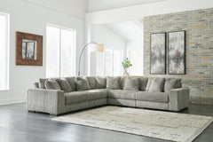 Hoover Furniture Outlet - Ashley Furniture - Lindyn 5-Piece Sectional - RAF 5-Piece Sectional / Fog - 21105S5