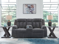 Hoover Furniture Outlet - Ashley Furniture - Observation Power Reclining Loveseat with Console - DBL REC PWR Loveseat w/Console - PC2140596