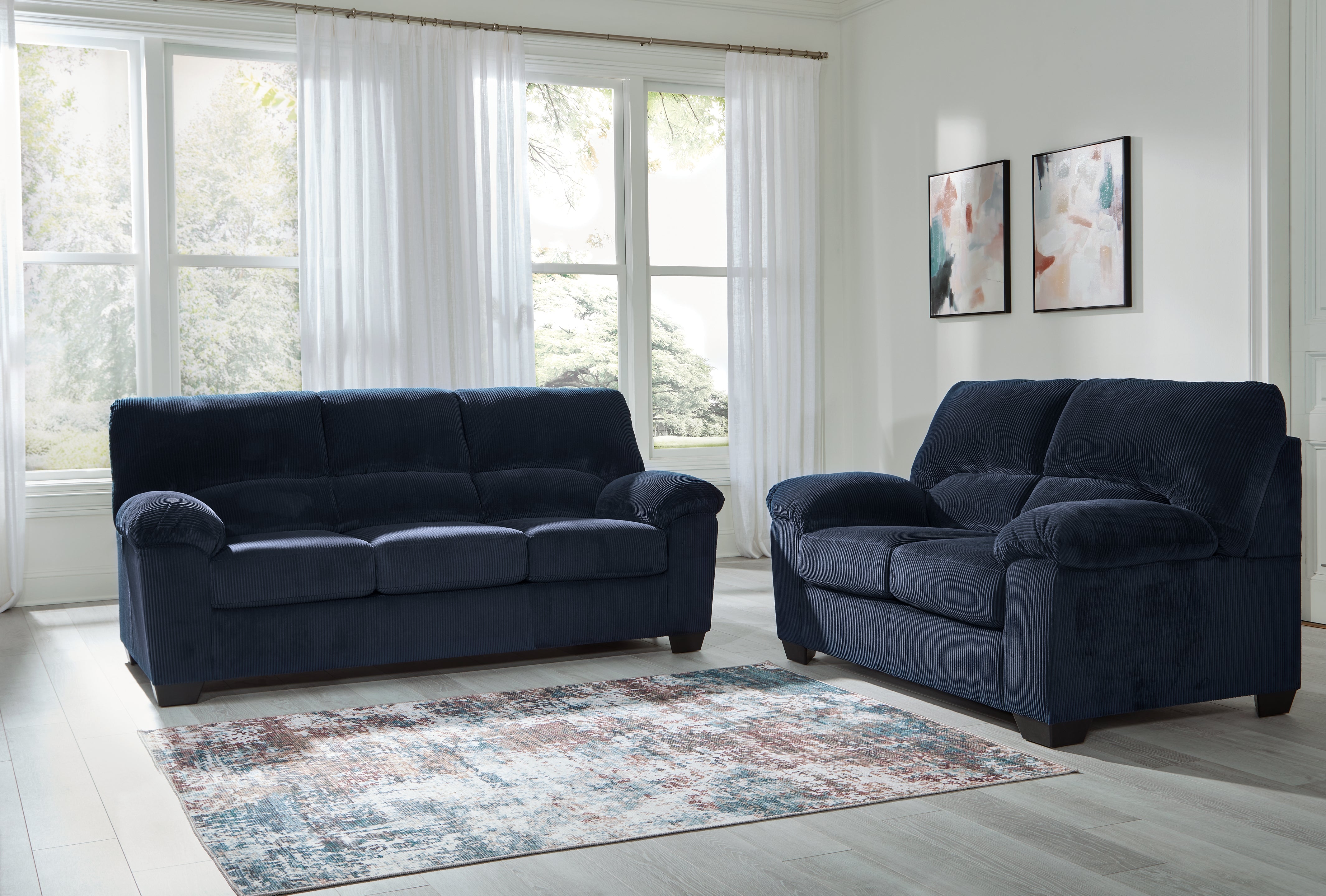 Hoover Furniture Outlet - Ashley Furniture - SimpleJoy Sofa and Loveseat - Sofa and Loveseat - 24205U1