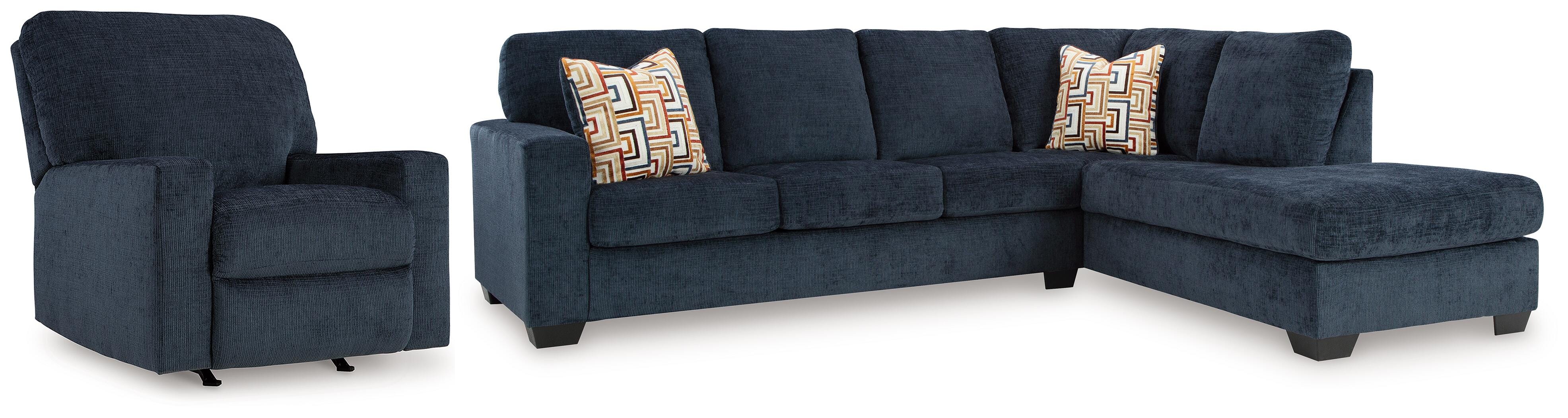 Hoover Furniture Outlet - Ashley Furniture - Aviemore 2-Piece Sectional and Recliner - 2-Piece Sectional and Recliner - 24303U6