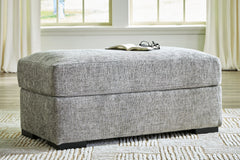 Hoover Furniture Outlet - Ashley Furniture - Dunmor Ottoman - Ottoman / Graphite - 2490414