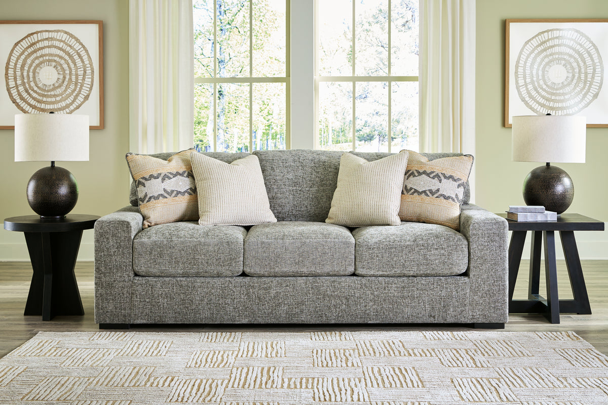 Hoover Furniture Outlet - Ashley Furniture - Dunmor Sofa - Sofa / Graphite - 2490438