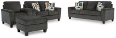 Hoover Furniture Outlet - Ashley Furniture - Erinslane Sofa, Loveseat, Chair and Ottoman - Sofa, Loveseat, Chair and Ottoman - 25206U3