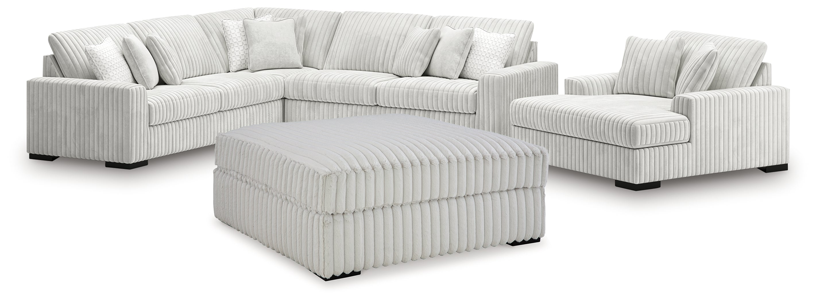 Hoover Furniture Outlet - Ashley Furniture - Stupendous 4-Piece Sectionals and Ottoman - 4-Piece Sectionals and Ottoman - 25903U5