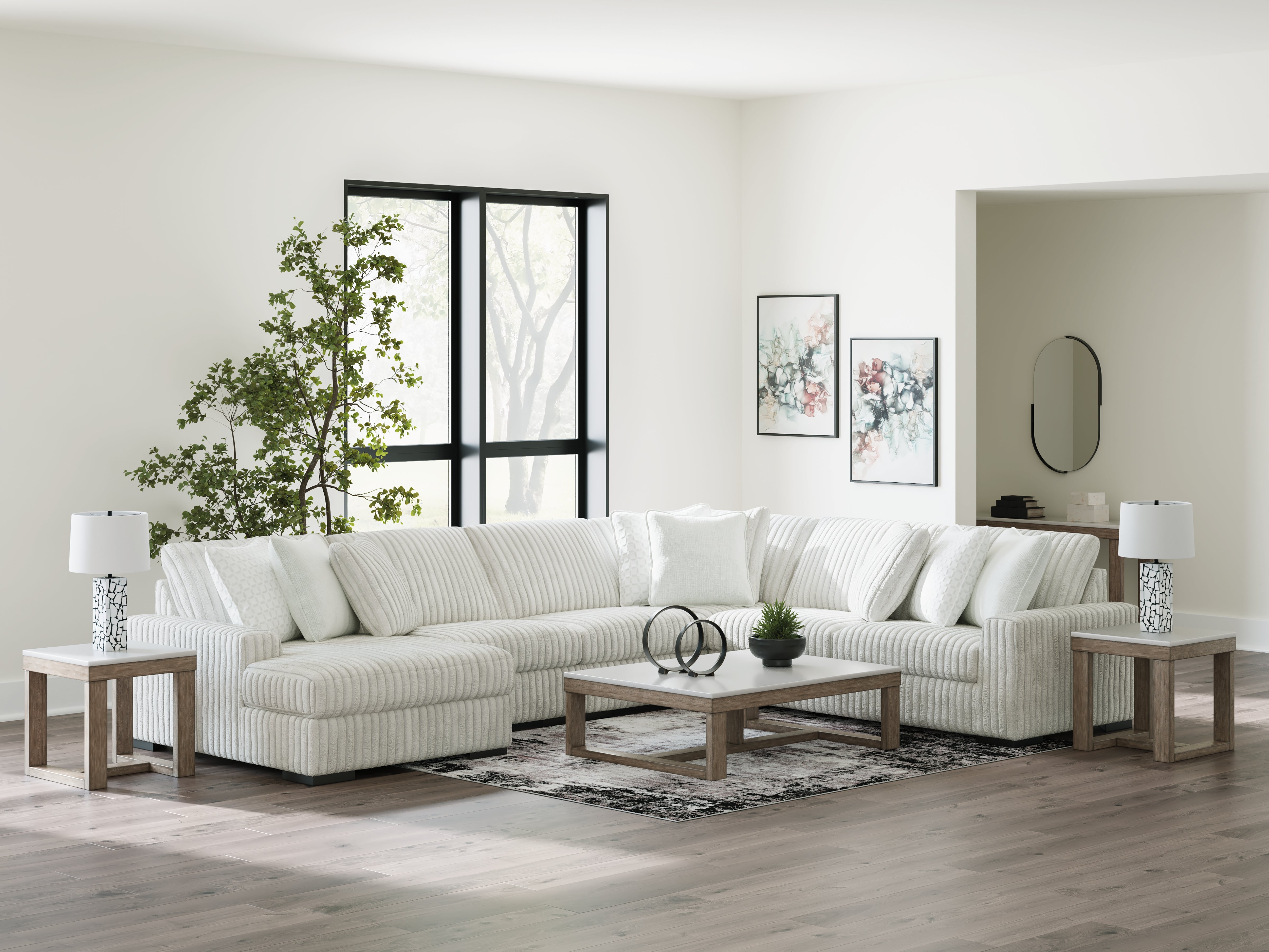 Hoover Furniture Outlet - Ashley Furniture - Stupendous 5-Piece Sectional with Chaise - RAF 5-Piece Sectional with Chaise - 25903S8