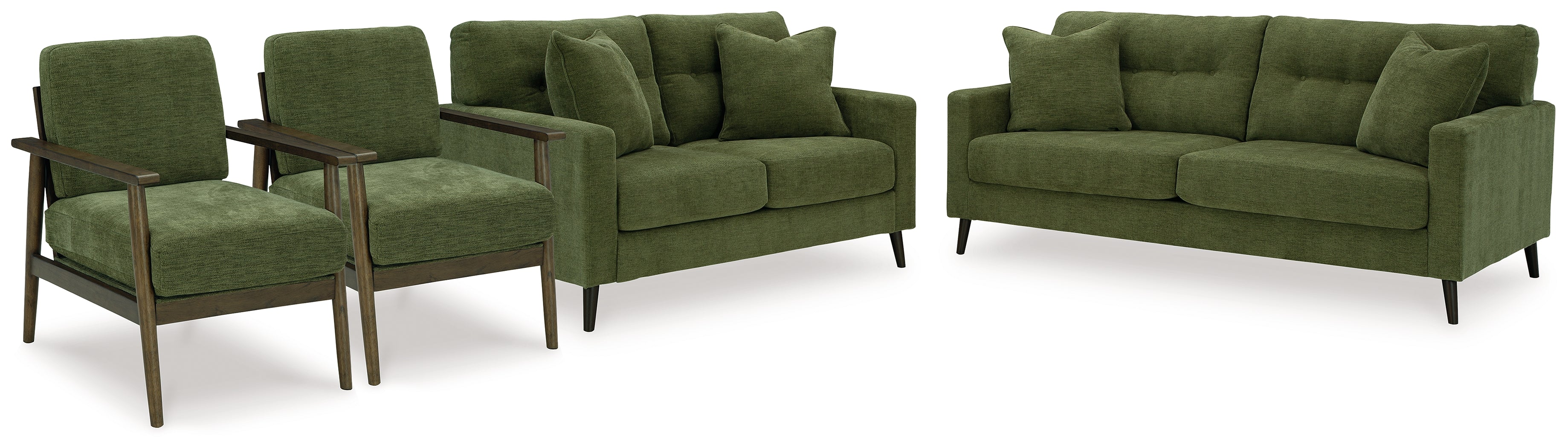 Hoover Furniture Outlet - Ashley Furniture - Bixler Sofa, Loveseat and 2 Chairs - Sofa, Loveseat and 2 Chairs - 26107U5
