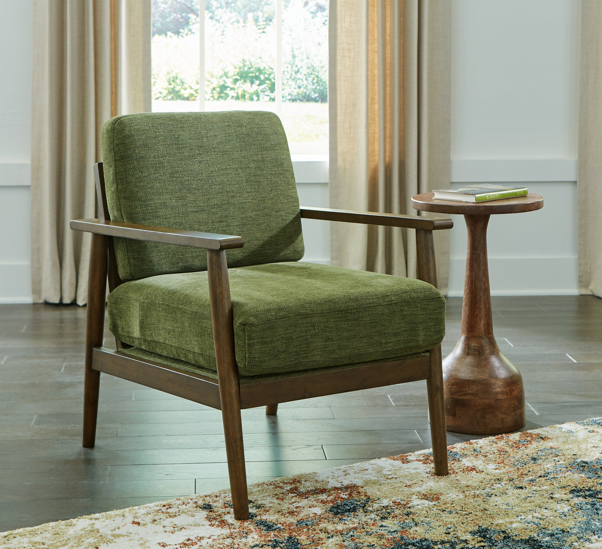 Hoover Furniture Outlet - Ashley Furniture - Bixler Showood Accent Chair - Showood Accent Chair - 2610760