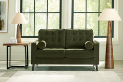 Hoover Furniture Outlet - Ashley Furniture - Reveon Lakes Loveseat - Loveseat / Olive - 2640435