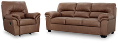 Hoover Furniture Outlet - Ashley Furniture - WillowBend Sofa and Recliner - Sofa and Recliner - PC27704U3