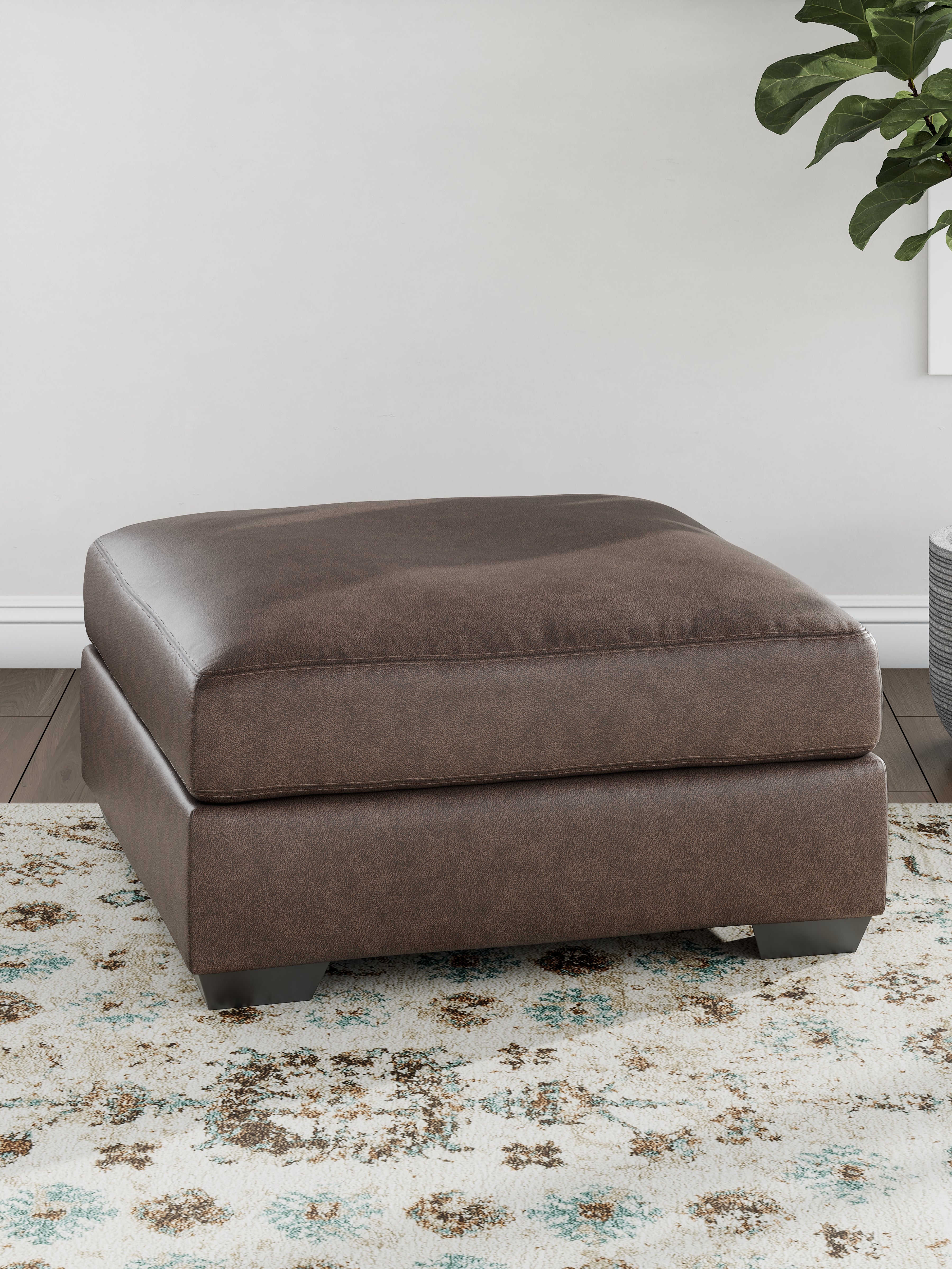 Hoover Furniture Outlet - Ashley Furniture - WillowBend Oversized Accent Ottoman - Oversized Accent Ottoman / Umber - PC2770508