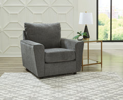 Hoover Furniture Outlet - Ashley Furniture - Stairatt Chair - Chair / Gravel - 2850220