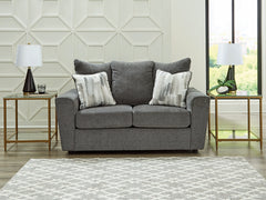Hoover Furniture Outlet - Ashley Furniture - Stairatt Loveseat - Loveseat / Gravel - 2850235