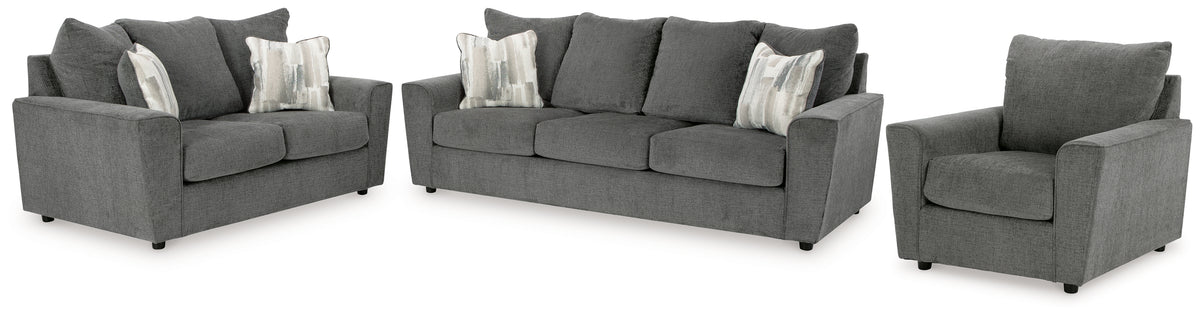 Hoover Furniture Outlet - Ashley Furniture - Stairatt Sofa, Loveseat and Chair - Sofa, Loveseat and Chair - 28502U5