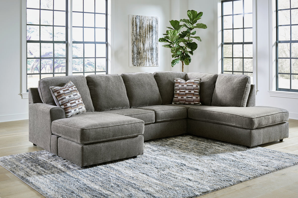 Hoover Furniture Outlet - Ashley Furniture - O'Phannon 2-Piece Sectional with Chaise - LAF 2-Piece Sectional with Chaise / Putty - 29402S1