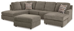 Hoover Furniture Outlet - Ashley Furniture - O'Phannon 2-Piece Sectional and Ottoman - 2-Piece Sectional and Ottoman / Putty - 29402U1