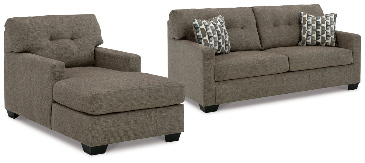 Hoover Furniture Outlet - Ashley Furniture - Mahoney Sofa and Chaise - Sofa and Chaise - 31005U2