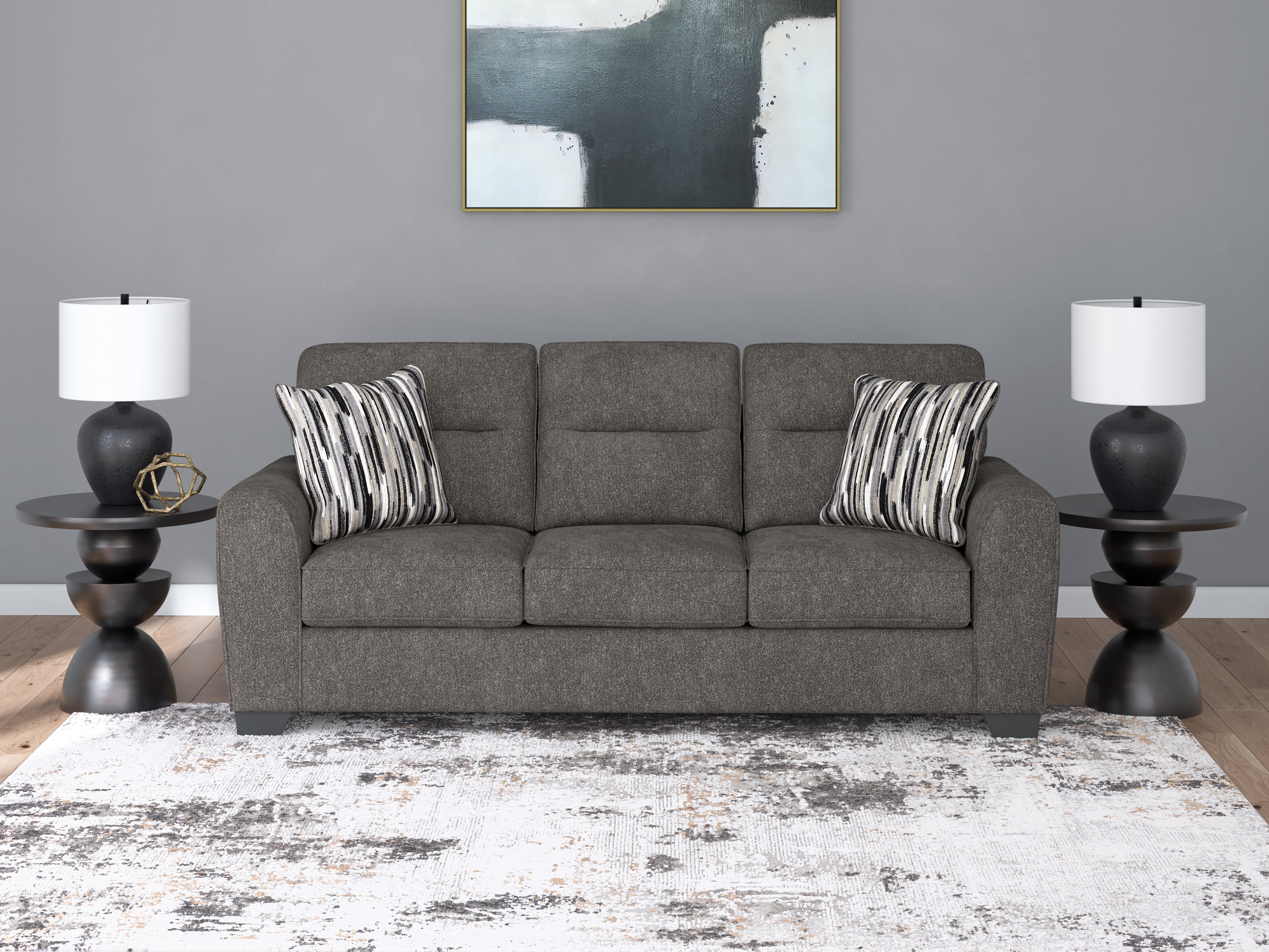 Hoover Furniture Outlet - Ashley Furniture - Olten Sofa - Sofa / Graphite - 3130538