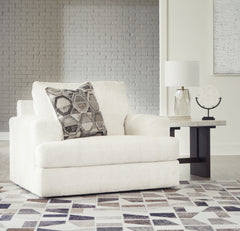 Hoover Furniture Outlet - Ashley Furniture - Karinne Oversized Chair - Chair and a Half / Linen - 3140323