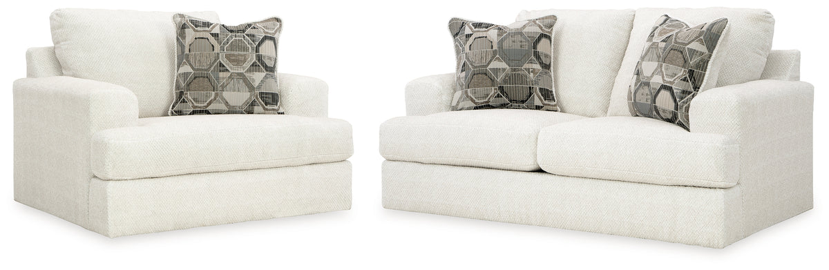 Hoover Furniture Outlet - Ashley Furniture - Karinne Loveseat and Chair - Loveseat and Chair - 31403U2