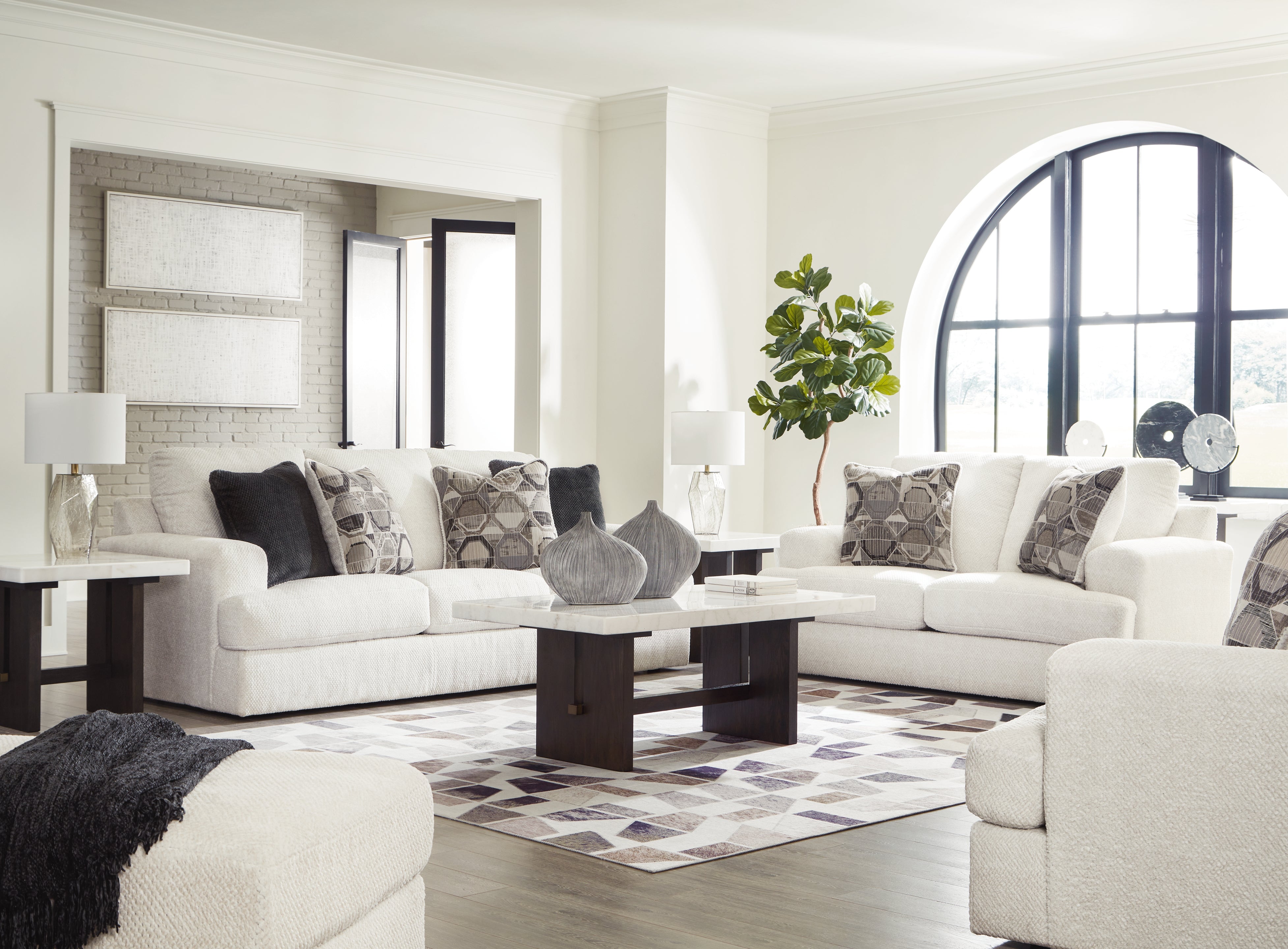 Hoover Furniture Outlet - Ashley Furniture - Karinne Sofa, Loveseat, Oversized Chair and Ottoman - Sofa, Loveseat, Oversized Chair and Ottoman - 31403U4