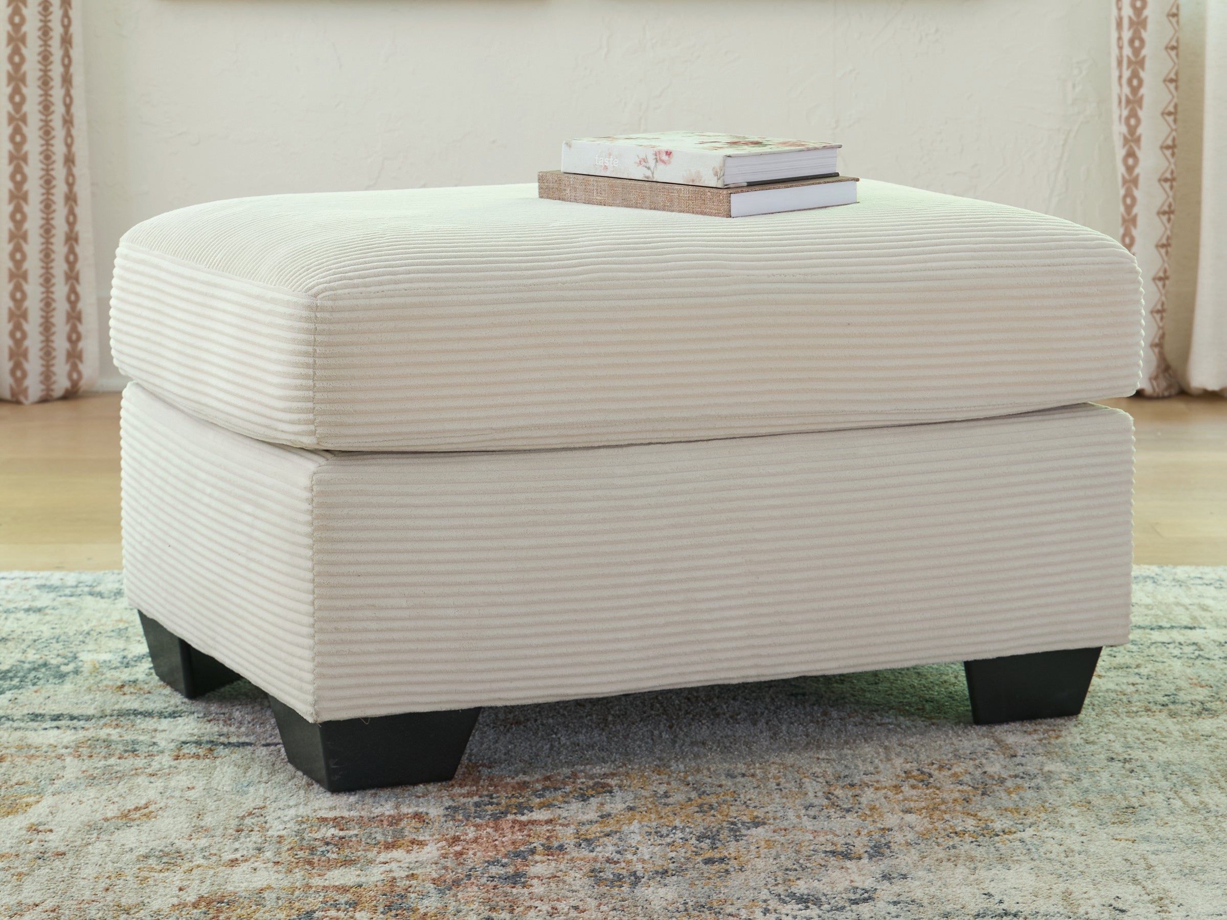 Hoover Furniture Outlet - Ashley Furniture - Greenbriar Ottoman - Ottoman / Ivory - PC3200614