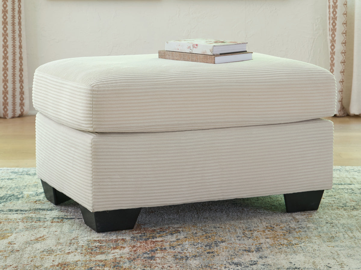 Hoover Furniture Outlet - Ashley Furniture - Greenbriar Ottoman - Ottoman / Ivory - PC3200614