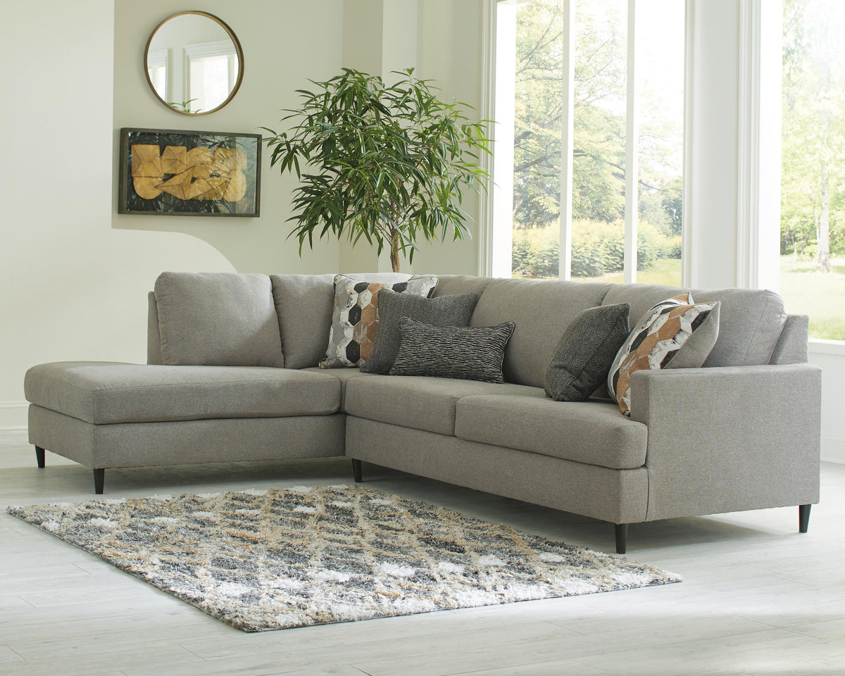 Hoover Furniture Outlet - Ashley Furniture - Santasia 2-Piece Sectional with Chaise - RAF 2-Piece Sectional with Chaise - 33301S2
