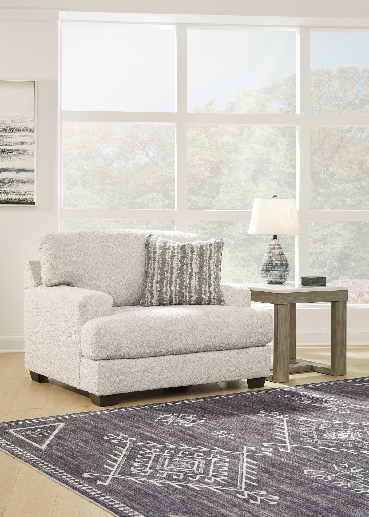 Hoover Furniture Outlet - Ashley Furniture - Brebryan Oversized Chair - Chair and a Half / Flannel - 3440123