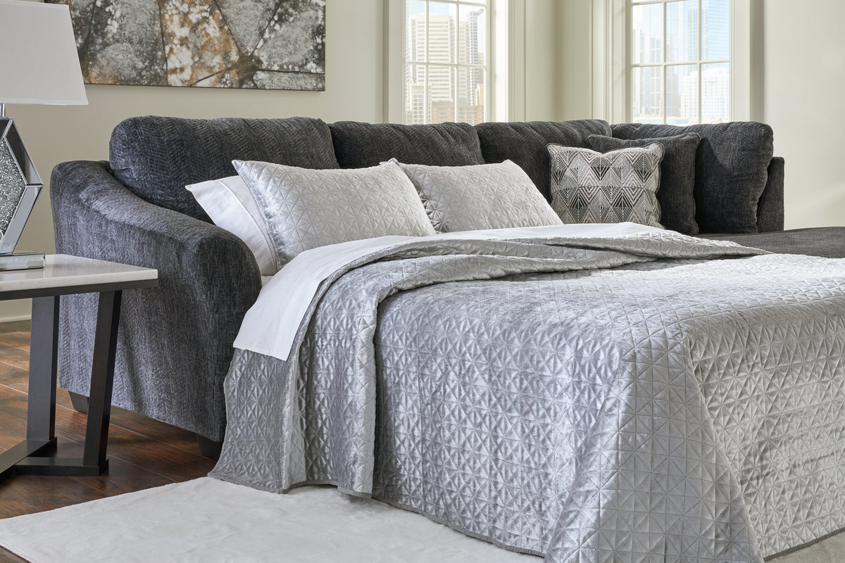 Hoover Furniture Outlet - Ashley Furniture - Biddeford 2-Piece Sleeper Sectional with Chaise - 2-Piece Sleeper Sectional with Chaise - 35504S4