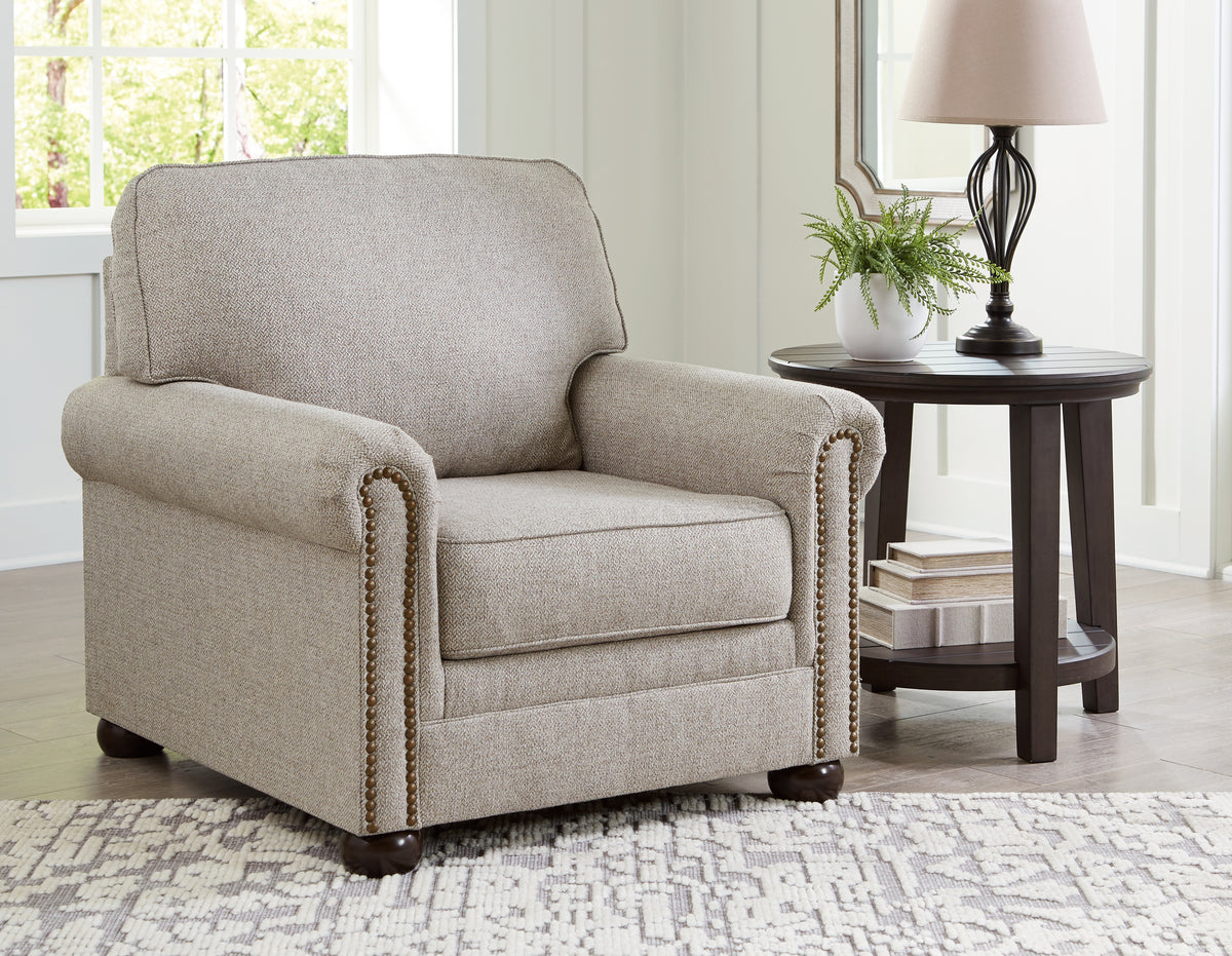 Hoover Furniture Outlet - Ashley Furniture - Gaelon Chair - Chair / Dune - 3730720