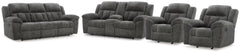 Hoover Furniture Outlet - Ashley Furniture - Frohn Reclining Sofa and Loveseat and 2 Recliners - Reclining Sofa and Loveseat and 2 Recliners - 37406U6