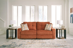 Hoover Furniture Outlet - Ashley Furniture - Danum Reclining Sofa - 2 Seat Reclining Sofa / Spice - 3880781