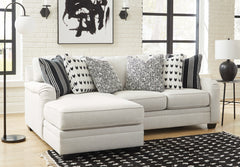 Hoover Furniture Outlet - Ashley Furniture - Huntsworth 2-Piece Sectional with Chaise - RAF 2-Piece Sectional with Chaise / Dove Gray - 39702S1