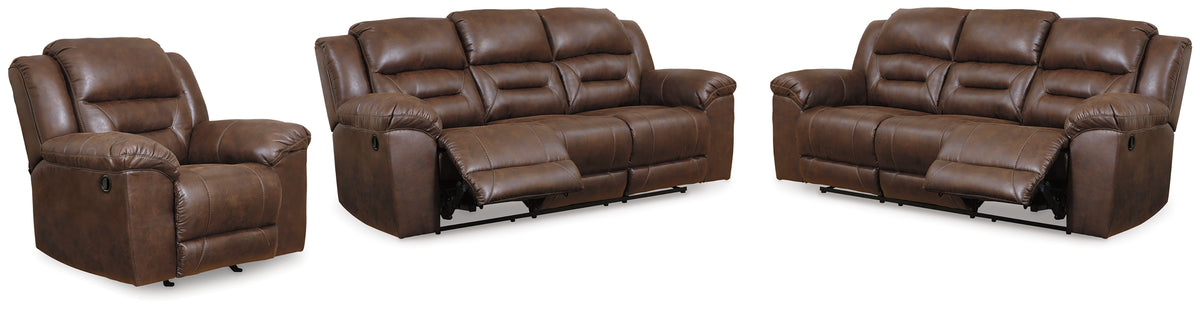 Hoover Furniture Outlet - Ashley Furniture - Stoneland 2 Reclining Sofas and Recliner - 2 Reclining Sofas and Recliner - 39904U8