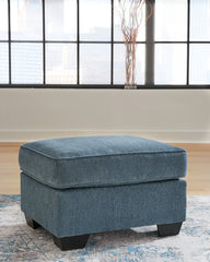 Hoover Furniture Outlet - Ashley Furniture - Cashton Ottoman - Ottoman / Blue - 4060514