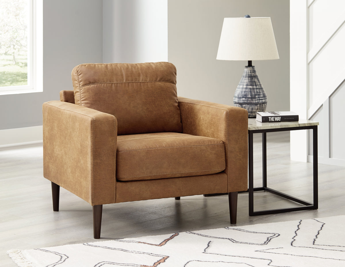 Hoover Furniture Outlet - Ashley Furniture - Telora Chair - Chair / Caramel - 4100220
