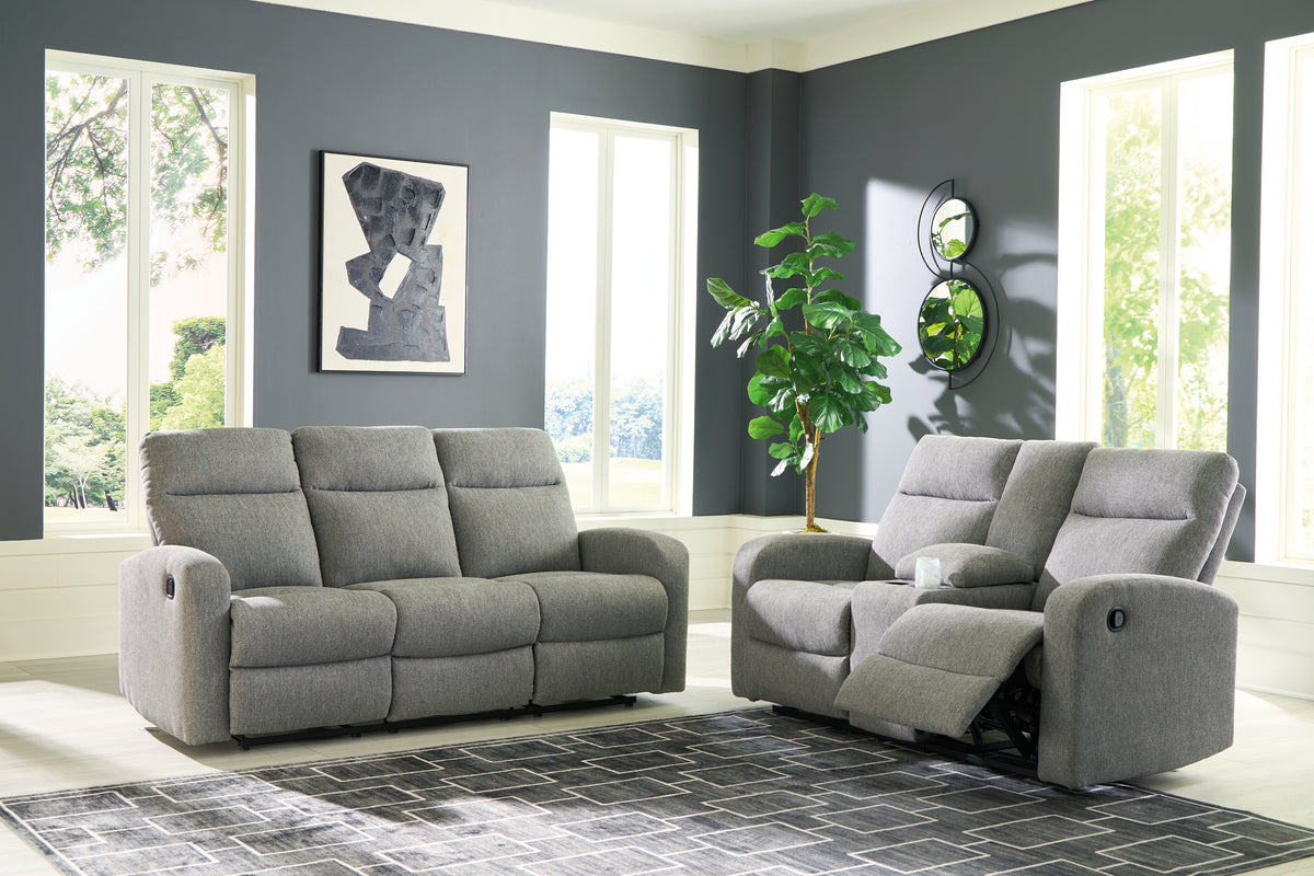Hoover Furniture Outlet - Ashley Furniture - Gauntlet Reclining Sofa and Loveseat - Reclining Sofa and Loveseat - PC42204U1