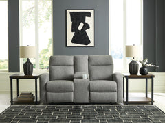Hoover Furniture Outlet - Ashley Furniture - Gauntlet Reclining Loveseat with Console - DBL Rec Loveseat w/Console - PC4220494